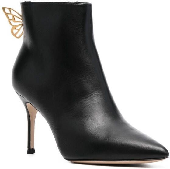 Sophia Webster Mariposa butterfly-detailed ankle boots Black