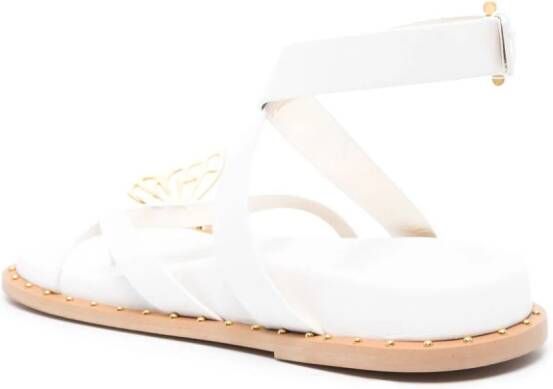 Sophia Webster Mariposa flat sandals White