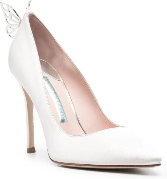Sophia Webster Mariposa pointed pumps Silver