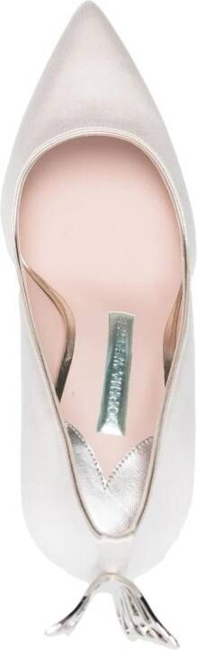 Sophia Webster Mariposa pointed pumps Silver