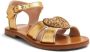 Sophia Webster Mini Amora heart-patch leather sandals Gold - Thumbnail 2