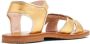 Sophia Webster Mini Amora heart-patch leather sandals Gold - Thumbnail 3