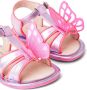 Sophia Webster Mini butterfly-appliqué leather sandals Pink - Thumbnail 4