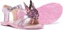 Sophia Webster Mini butterfly cut-out leather sandals Purple - Thumbnail 2