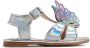 Sophia Webster Mini butterfly-detail flat sandals Silver - Thumbnail 2