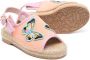 Sophia Webster Mini butterfly-embroidered espadrille sandals Orange - Thumbnail 2