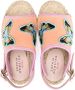 Sophia Webster Mini butterfly-embroidered espadrille sandals Orange - Thumbnail 3