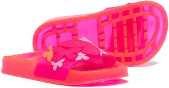 Sophia Webster Mini Butterfly jelly slides Pink