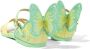 Sophia Webster Mini butterfly-motif leather sandals Green - Thumbnail 2