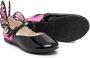 Sophia Webster Mini Chiara embroidered-wing leather-blend shoes Black - Thumbnail 2