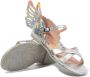 Sophia Webster Mini Evangeline leather sandals Silver - Thumbnail 4