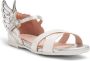 Sophia Webster Mini Evangeline Mini patch-detail leather sandals White - Thumbnail 2
