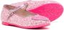 Sophia Webster Mini heart-patch glittery ballerina shoes Pink - Thumbnail 2