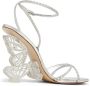 Sophia Webster Paloma 100mm leather sandals Silver - Thumbnail 3
