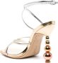Sophia Webster Perla 110mm metallic-finish sandals Gold - Thumbnail 3