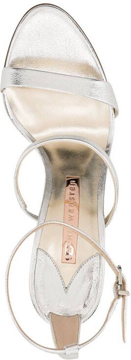 Sophia Webster Rosalind 85mm crystal-embellished sandals Silver