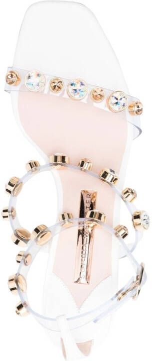 Sophia Webster Rosalind gemstone-embellished 60mm sandals White