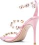 Sophia Webster Rosalind gemstone-embellished 90mm sandals Pink - Thumbnail 3
