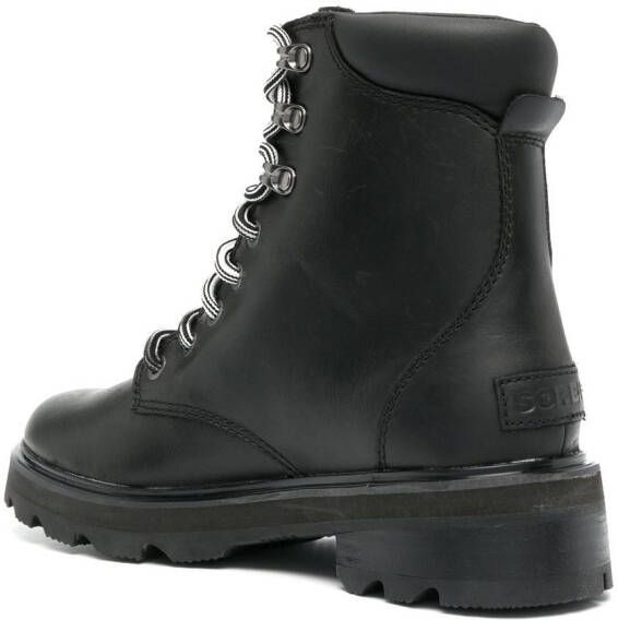 SOREL Lennox leather ankle boots Black