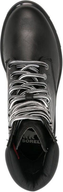 SOREL Lennox leather ankle boots Black
