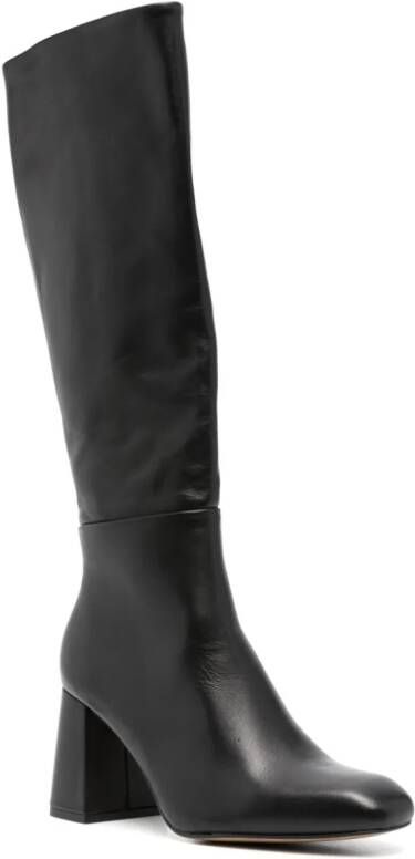 Souliers Martinez Anabel 85mm leather knee boots Black