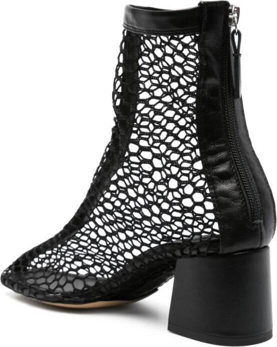 Souliers Martinez Firme 65mm mesh ankle boots Black