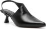 Souliers Martinez Greta 45mm leather pumps Black - Thumbnail 2