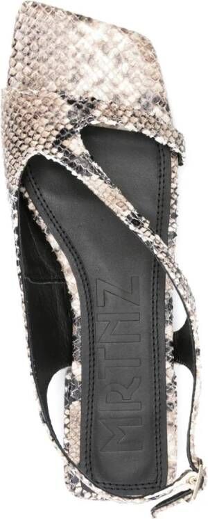 Souliers Martinez Lisa leather sandals Neutrals