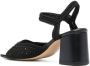 Souliers Martinez Sicilia 75mm woven leather sandals Black - Thumbnail 3