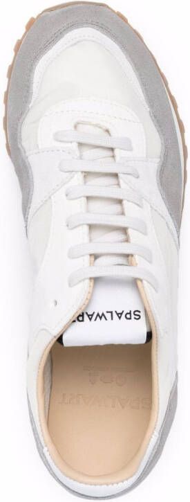 Spalwart panelled lace-up sneakers Grey