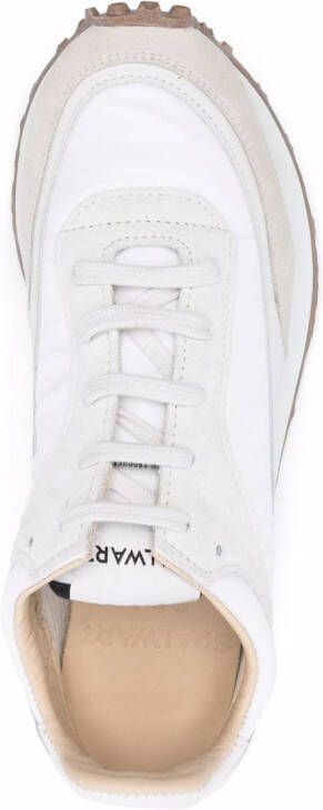 Spalwart panelled lace-up sneakers White