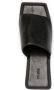 St. Agni 65mm wedge leather sandals Black - Thumbnail 4
