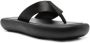 St. Agni Thong-strap Flatform leather sandals Black - Thumbnail 2