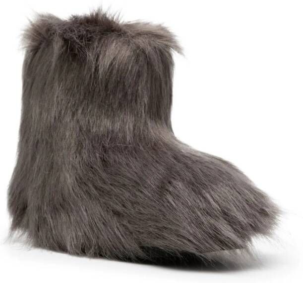 STAND STUDIO Olivia faux-fur ankle boots Grey