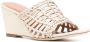 STAUD Blair wonven-design wedge sandals Neutrals - Thumbnail 2