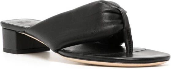 STAUD Dahlia 25mm leather sandals Black