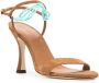 STAUD Petra 95mm suede sandals Brown - Thumbnail 2