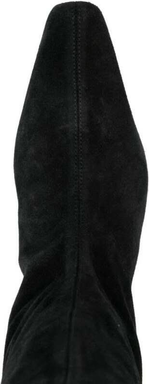 STAUD Wally knee-length suede boots Black