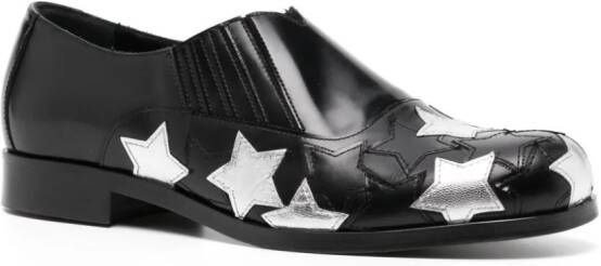 Stefan Cooke 100 Stars leather loafers Black