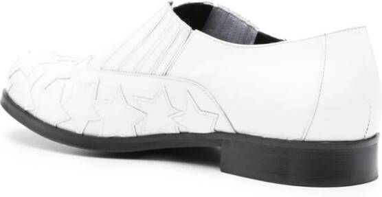 Stefan Cooke star-patch leather loafers White