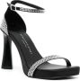 Stella McCartney 100mm rhinestone-embellished sandals Black - Thumbnail 2