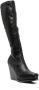 Stella McCartney 105mm wedge-heel knee-length boots Black - Thumbnail 2