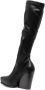 Stella McCartney 105mm wedge-heel knee-length boots Black - Thumbnail 3