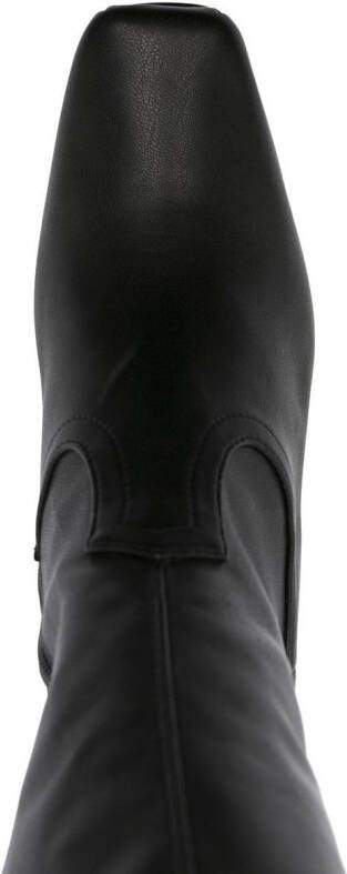 Stella McCartney 105mm wedge-heel knee-length boots Black