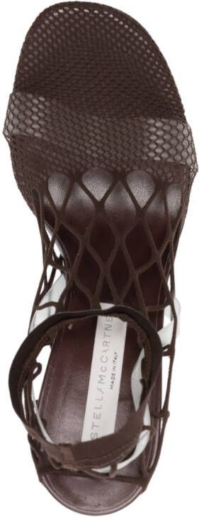 Stella McCartney 115mm high heel knitted sandals Brown