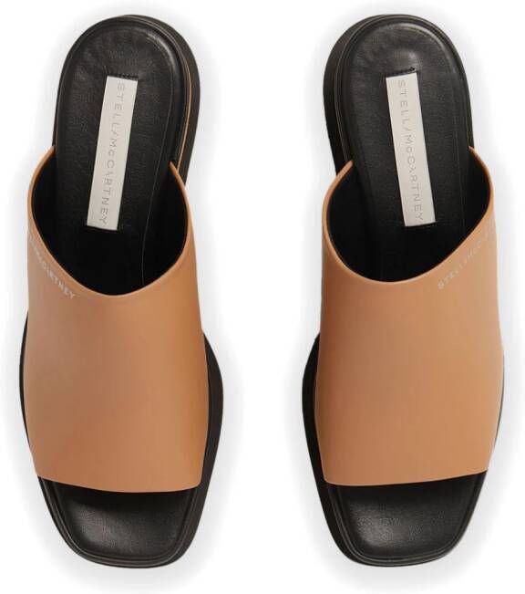 Stella McCartney 80mm Sneak-Elyse platform sandals Brown