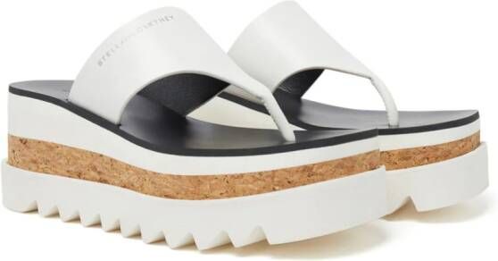 Stella McCartney 80mm Sneak-Elyse platform sandals White