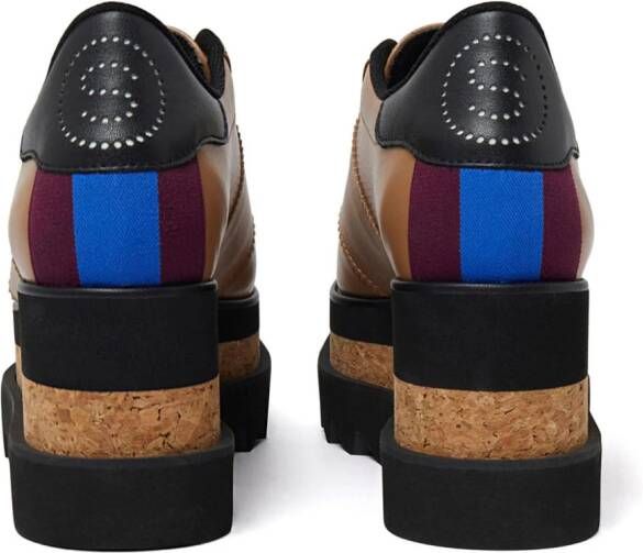 Stella McCartney 80mm Sneak-Elyse platform sneakers Brown