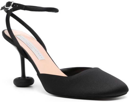 Stella McCartney 95 round-toe ankle-strap sandals Black