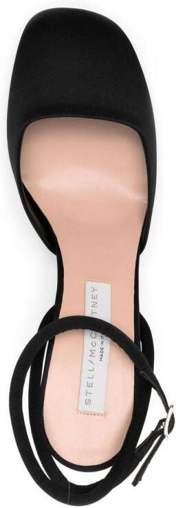 Stella McCartney 95 round-toe ankle-strap sandals Black